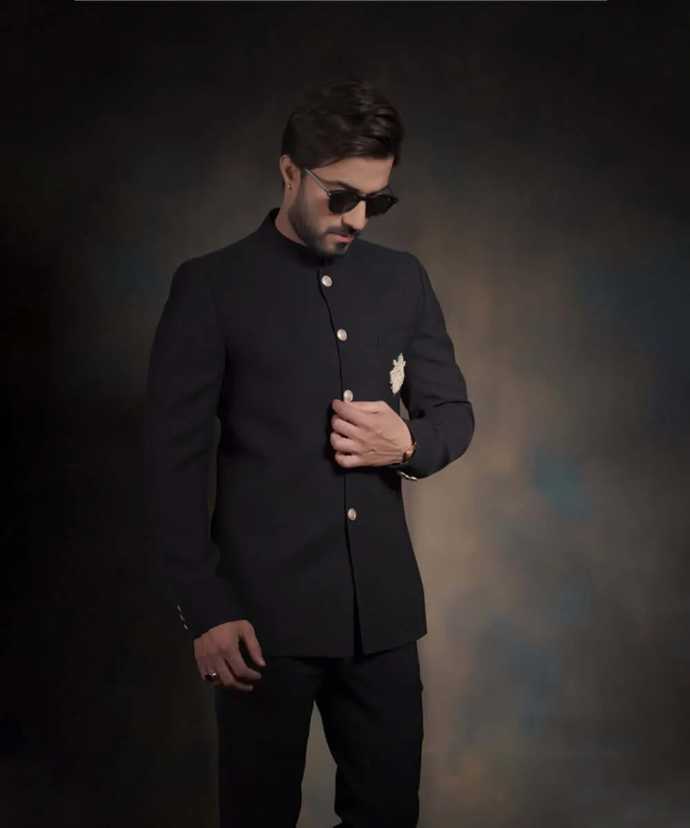The Rockstar | Jet black Prince jacket