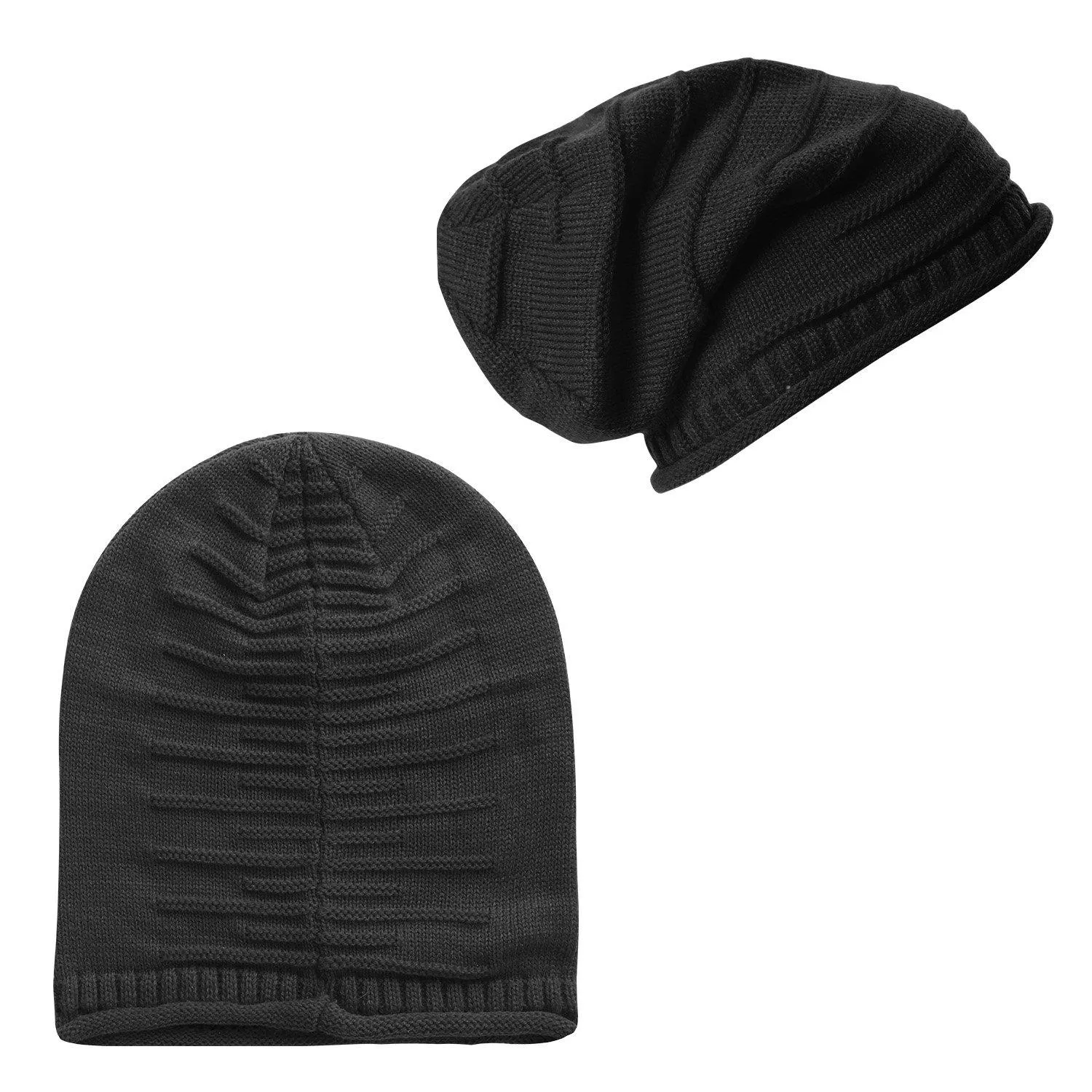 Unisex Knit Beanie Slouchy Baggy Hat