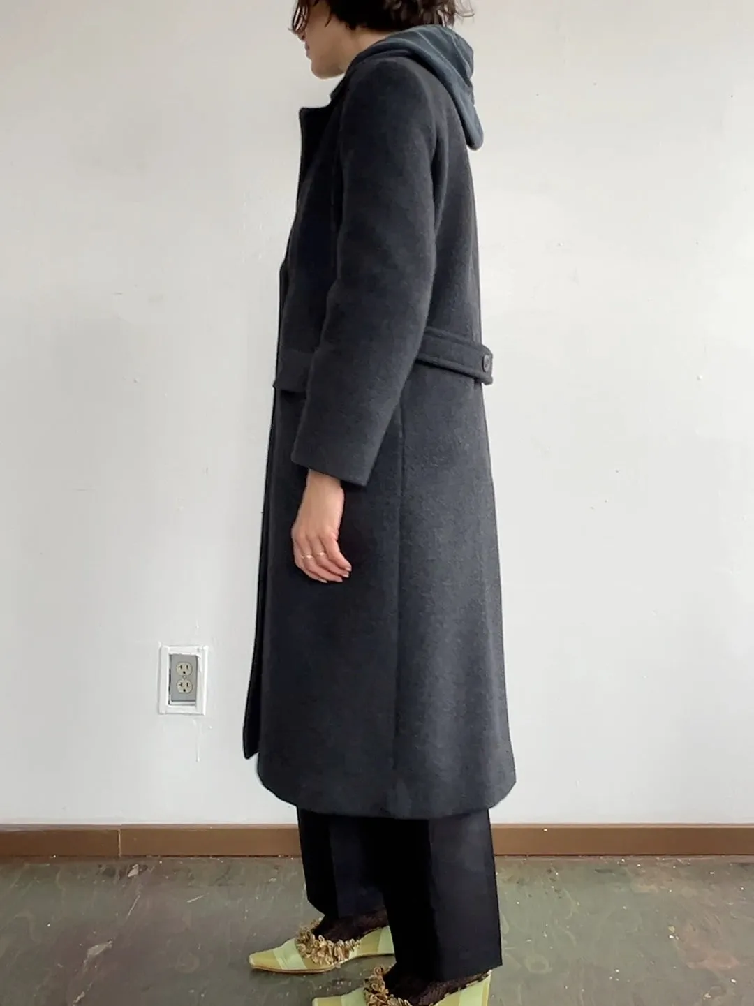 Vintage Grey Pendleton Wool Coat (S)