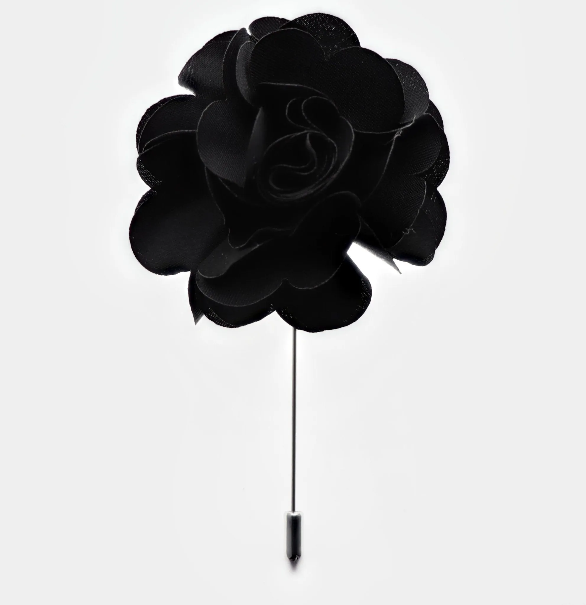 Vittorio Vico Unisex Satin Stick Flower Lapel Pin