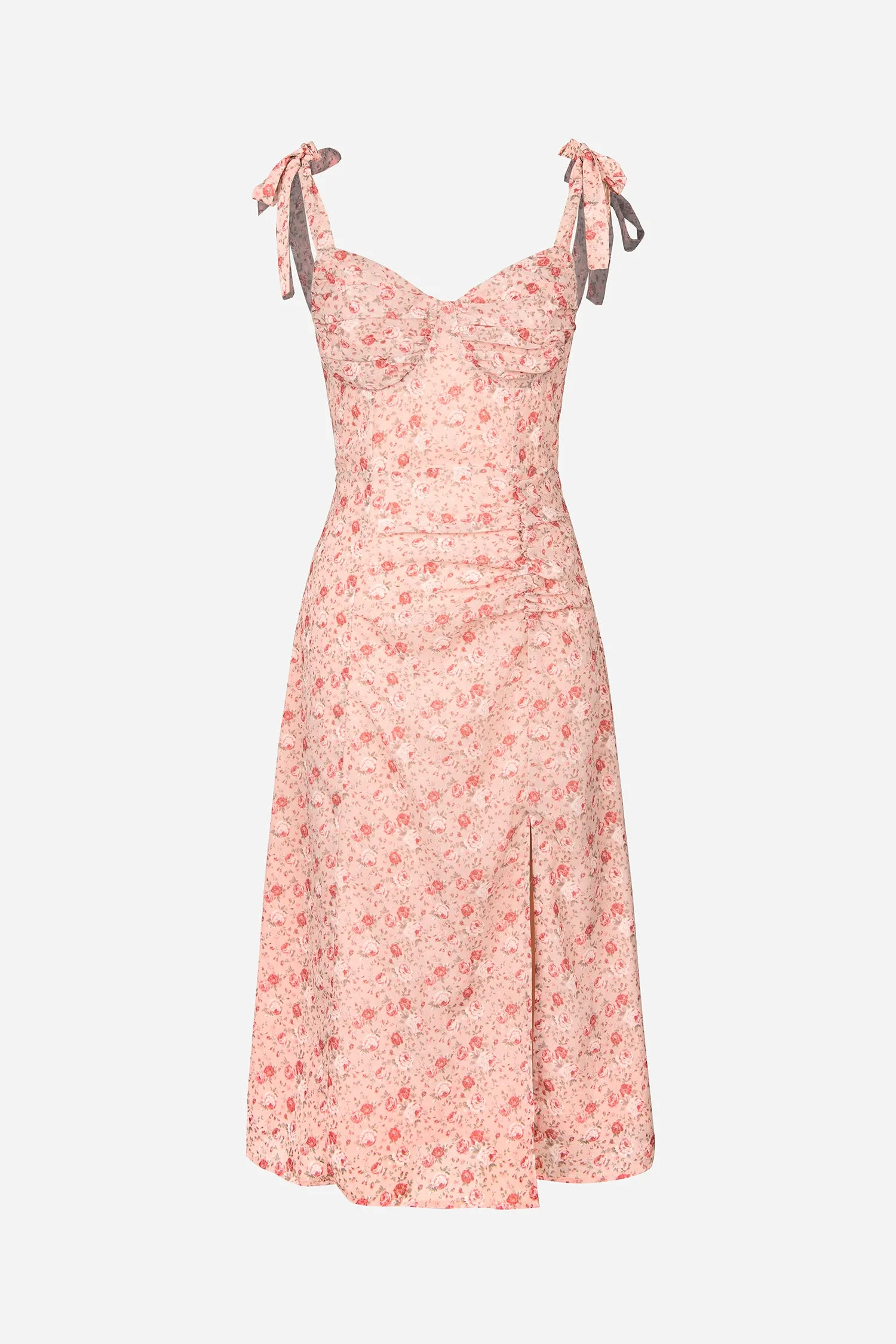 X Madison Bouquet Floral Print Ruched Dress